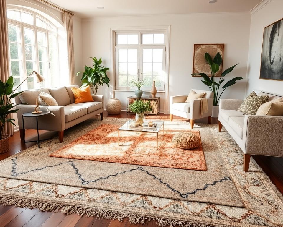 layered rugs