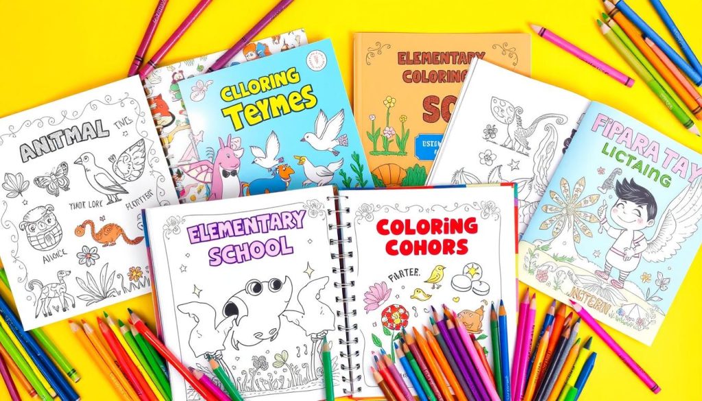 Elementary school coloring books