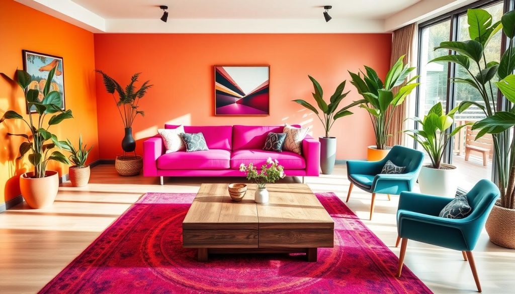 Vibrant home decor