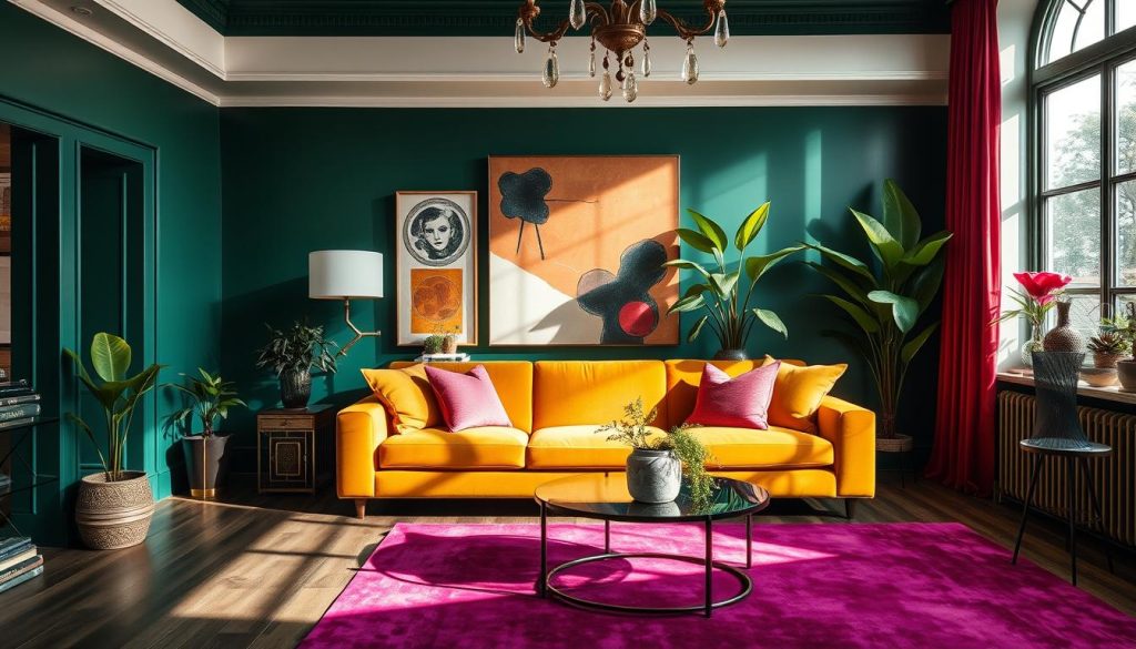 color-drenched rooms